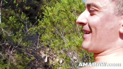 Amaraw: Beach fucking brunette Alyssa Wild doggy style raw