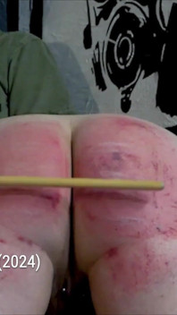 Dubbel domme rättslig caning med slav p