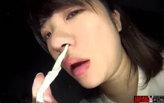 Riko Kanade Lets Thick Snot Drip to Her Lips... Then Strokes a Dildo with It, Slow and Filthy - Hook, Hair, and Pure Slime