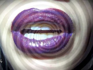 Goddess Misha Goldy: Mes lèvres magiques violettes te rendent fou