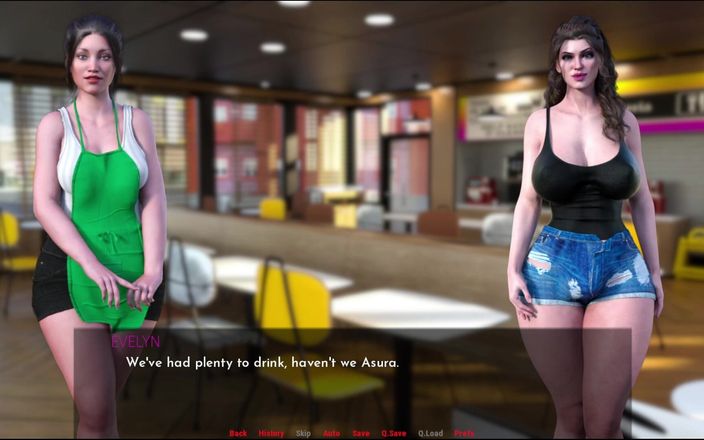 Trans Asura: Futa kız arkadaşım Evelynn'e kaslı oral seks teklif ediyorum