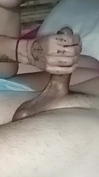 A Relaxing Handjob Before Bed for Stepdaddy Makes Him Very Happy