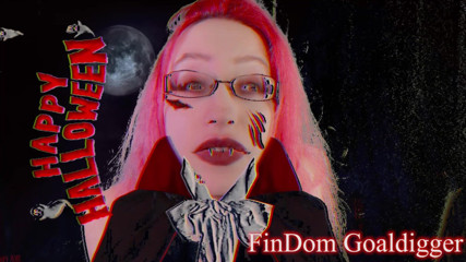 FinDom Goaldigger: Happy Halloween transformation