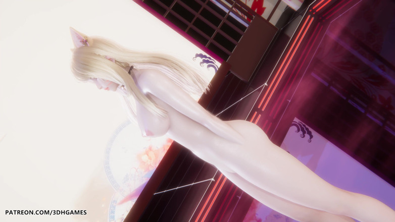 3D-Hentai Games: Mmd Gokuraku Jodo Ahri Сексуальний голий танець League of Legends Хентай Нецензурований 4K 60fps