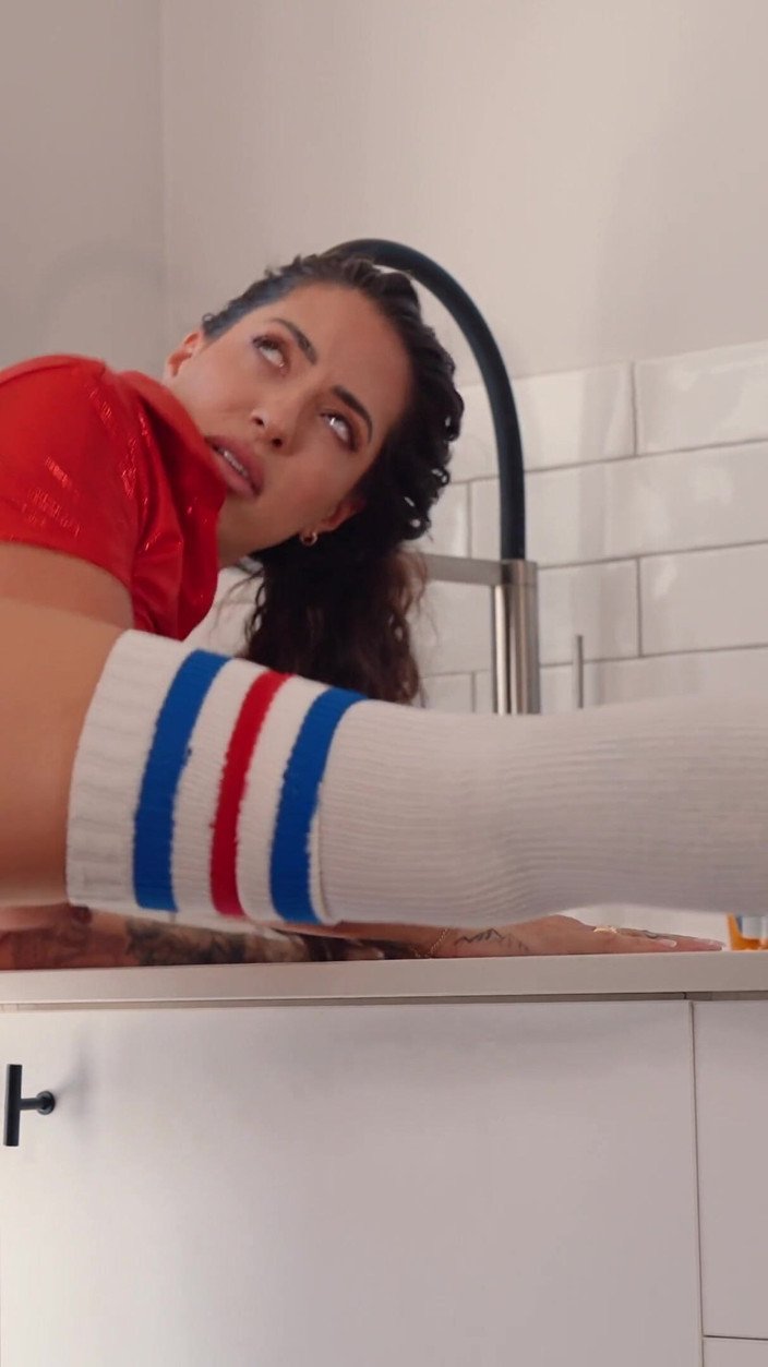 Riggs films: Arrapata ragazza della pizza con grandi tette scopa cliente