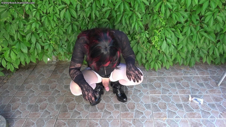 Tranny 4 cock: Natursekt-creampie-session mit einem heißen paar, das mich als ihre sexsklavin...