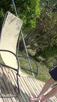 Tattooed Blonde Gets Her Feet Licked and Then Pisses in the Man's Mouth
