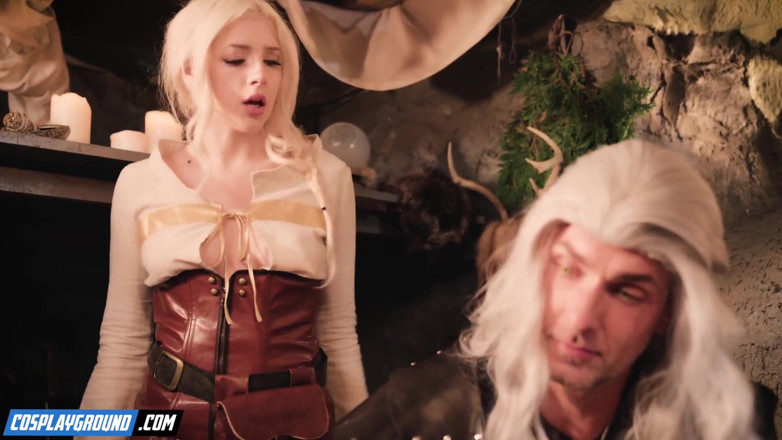 Cosplayground: Geralt mengongkek Chloe Amour dalam pantat dan memancut mani dalam...