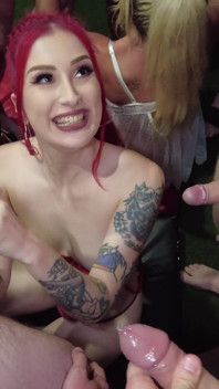 Wild MILF and a Skinny Redhead Teen Want to Be Covered in Cum