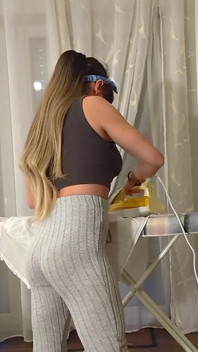 Tranny Gives JOI and CEI While Making Laundry! Stop & Go! Pre-cum Licking! Ruined Orgasm!