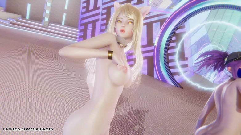 3D-Hentai Games: Mmd kpop cazadores de demonios - Huntrx - Golden Ahri Akali Kaisa...
