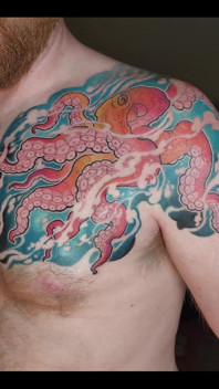 My Octopus Tattoo Is Finished! I Love It!