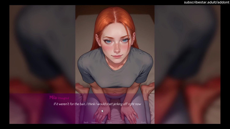 PORNGAME4U: Mila Ai - Face Time Session s čůrákem - Addont - podle porno hry 4u