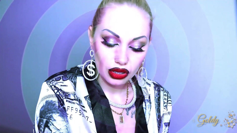Goddess Misha Goldy: Jerk it with your 2 fingers while I am humiliating and...