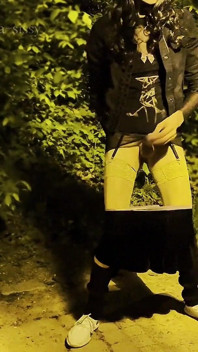 Femboy Fucks Himself in Public