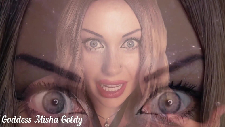 Goddess Misha Goldy: Asmr fascinant și contact vizual! Îți voi îmbrățișa castitatea mentală! Instrucțiuni de masturbar