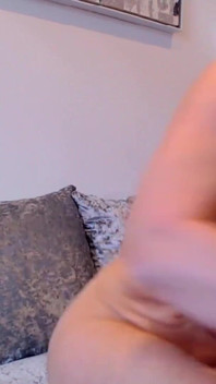 Electric blue nylons, squirt and big dildo action