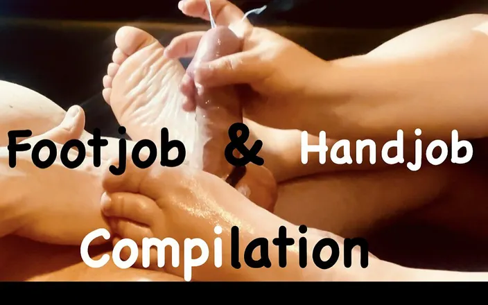 Steveboy: Footjob and Handjob Compilation.
