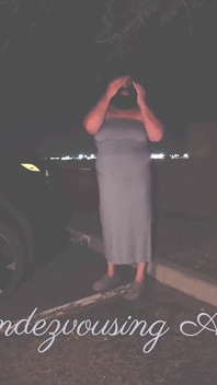 Dunkler parkplatz, sex in der Öffentlichkeit mit der shiesty Maske an!