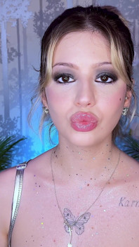 Rty fetiš glitter lesklé škádlení s mými baculatými rty
