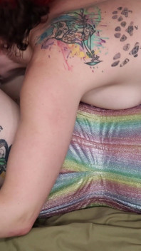 Two Slutty White MILFs Sharing a Huge BBC
