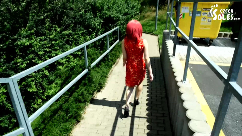 Czech Soles - foot fetish content: Asijské cosplay uctívání nohou POV