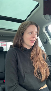 Canadian Hottie Gets off in the Drive Thru!