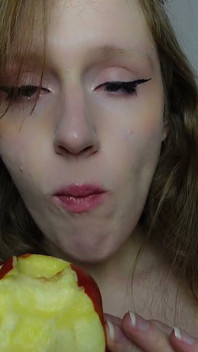 Asmr Eating Apple Naked