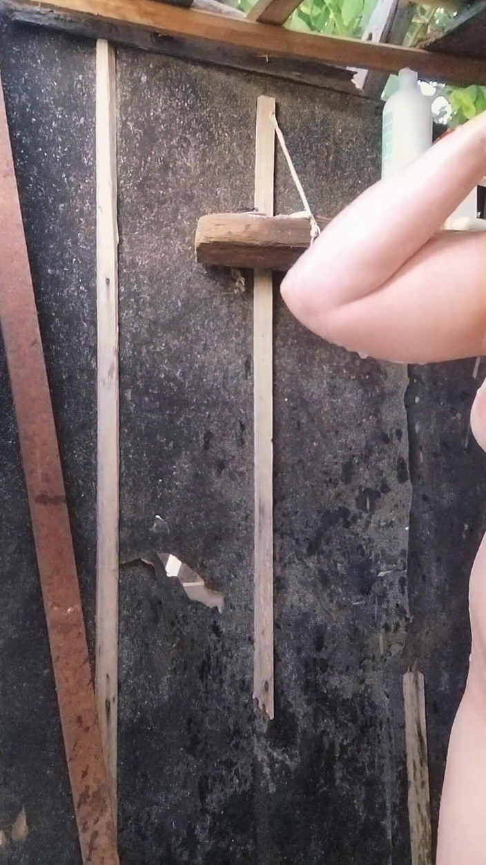 SchoolPrincess: 热辣继妹的相机淋浴 - 热辣的偷窥乐趣