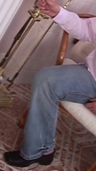 Cutie plays with his big cock in her asshole
