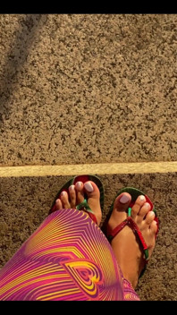 Fresh White Pedicure Available for Customs and Video Chat