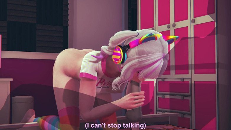 Waifu club 3D: La ragazza del giocatore ama succhiare i cazzi prima di...