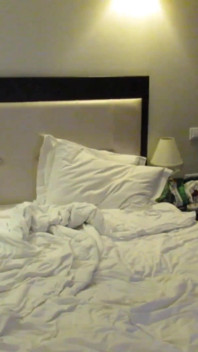 Selena's evening with naked bed games