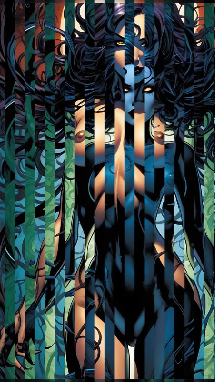 LustRender: Nagie nocne wichury cienia wąsy