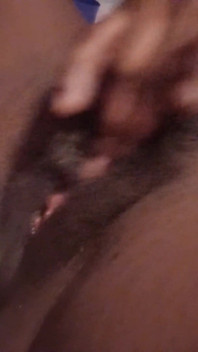 Rubbing Fingering My Hairy Black Pussy Amazing Intense Orgasm