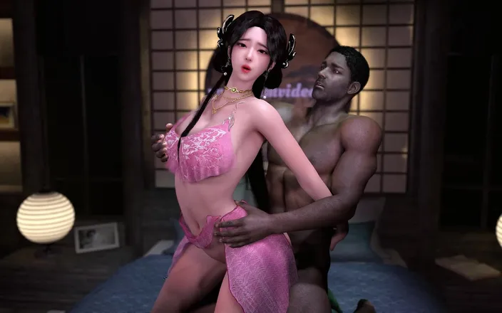 Why fuck so hard: 3D Cute Asian Babe Cheating with BBC