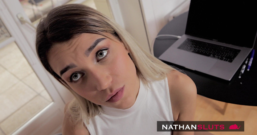 Nathansluts: Sexy Teen Elena Vedem Caught Masturbating by Her Stepdad