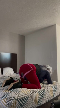 Latex Sissy Tries Breathplay for the First Time