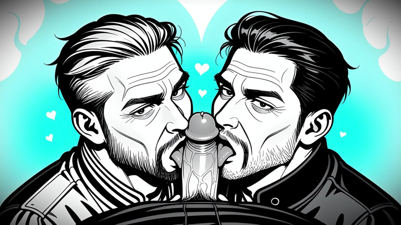 Erotic Man: Ai Porn 男人分享鸡巴