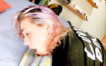 Teen(18+) begs me for cock for her pussy and ass in the end she drinks all the cum