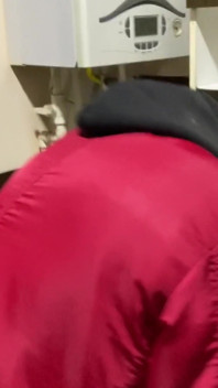 It's so Cold at Home That Hans Is Cooking Pasta in His Jacket