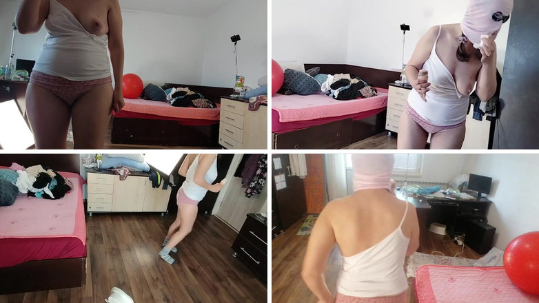 Amateur_MS: Amateur-ehefrau lutscht eis, behaarte latina-muschi, dicker arsch, große nippel