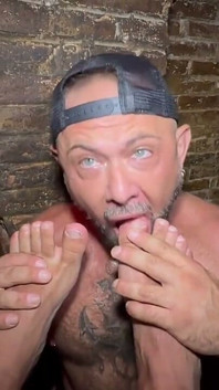 Masked Massive Guy Makes Bear His Little Bitch