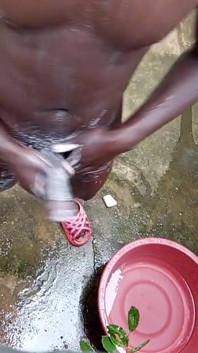 Nudist African Boy with Very Huge Black Get with Perfect Outdoor Massage