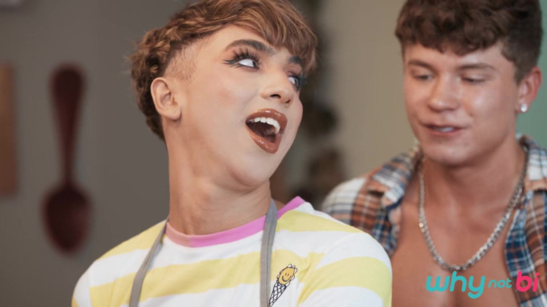 WhyNotBi: Men-thanks4giving Me Anal - Drake Von, Foxy Alex, Cherry Kiss