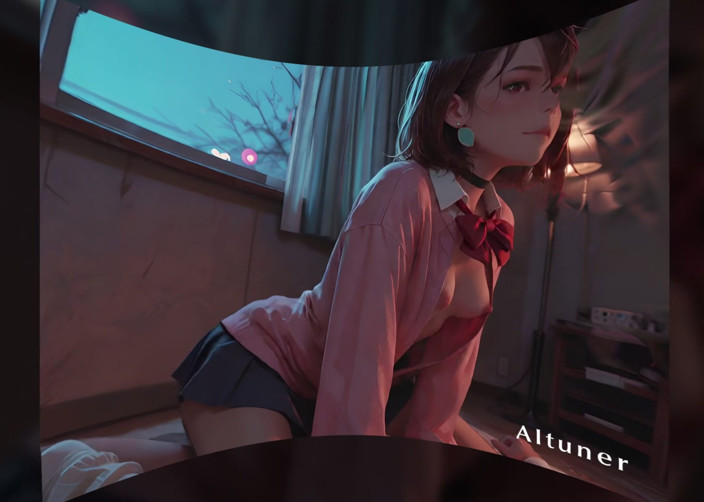 AItuner VR: [3 डी वीआर एसबीएस] रात में बिस्तर पर एक लाल रिबन झूलता है ... जैसे ही मैंने अपना कार्डिगन उतारा, मेरे सीने पर शर्म का पता चला