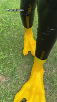 Expectation Walking on Majestic Silicone Paws. Reality Me Trying Not to Faceplant in the Grass While Filming