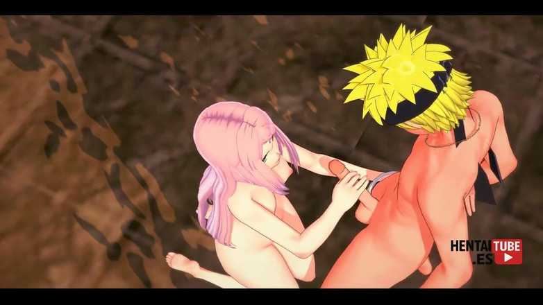 HentaiTubes: Naruto Hentai - Sakura trekt Naruto af en neukt hem dan -...