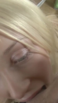 Blonde babe gets slammed in her both holes at casting