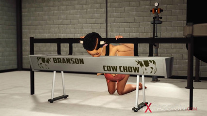3dxpassion: Amazing milking girl with a four tits and udder graft